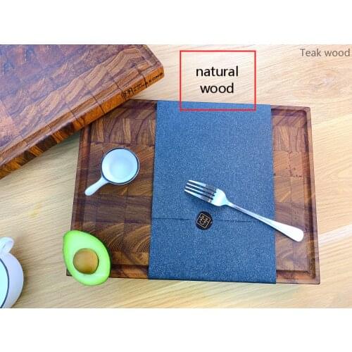 Natural teak wood cutting board