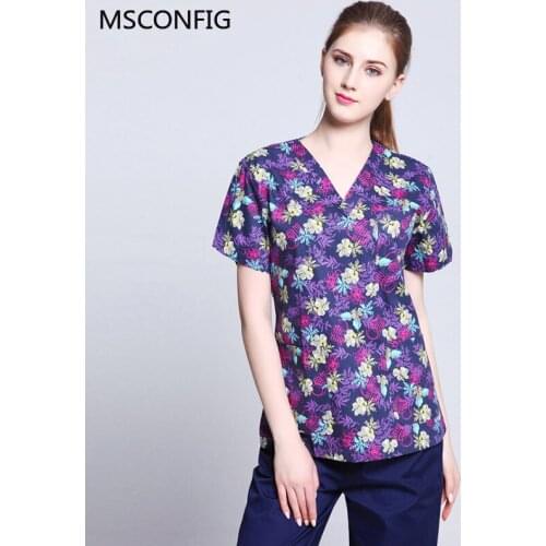 Round neck waist waist female nurse uniform white long-sleeved suit medical suit short-sleeved suit female medical uniform