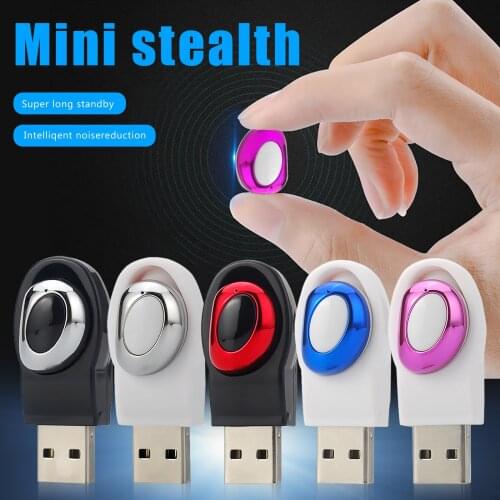 M18 Bluetooth Earphones Single In-ear Earbuds Invisible Sports Gaming Headset USB Charger Business Wireless Headphones For Phone