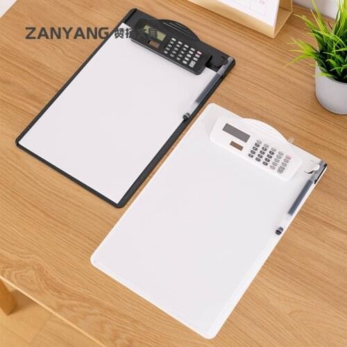 A4 Multi-function Folder With Calculator Scale, Writing Board File Order Organizer, Suitable For Restaurant Use