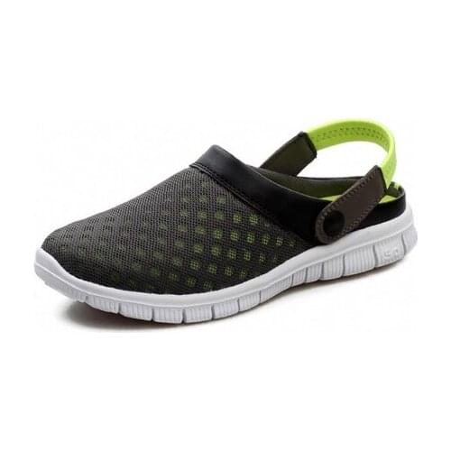 2020 Summer Mens Sandals Breathable Mesh Men Shoes Slip On Summer Shoes Outdoor Ultralight Men Sports Slippers