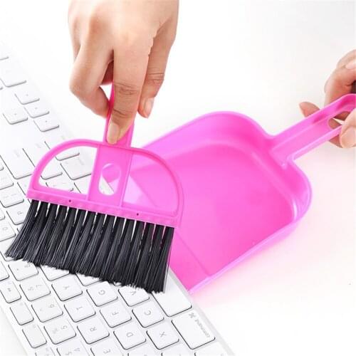 Pet Cleaning Brush Set Portable Small Cat Litter Shovel Home Office Mini Dustpans Sweep Shovel Hamsters Puppy Waste Clean Tool