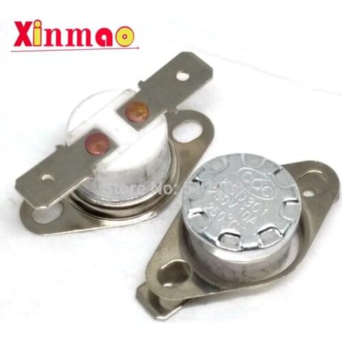 5pcs KSD301 240C 240 Celsius degree 10A250V NC Normally Closed Ceramics Temperature Switch Thermostat Temperature control switch