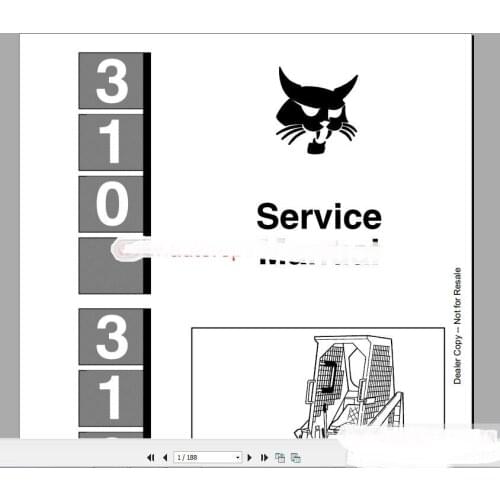 Bobcat Full Set Service Manual