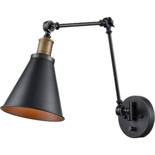 Cross-border trade retro American industrial creative wall lamp aisle staircase bar corridor porch wrought iron mirror