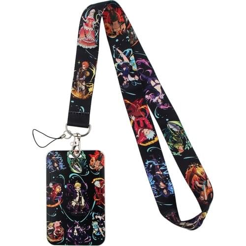 1pcs ZF2551 Anime Boy Seven Deadly Sins Neck Strap Lanyard For Key ID Card Phone Strap USB Badge Holder Hang Rope Lariat Lanyard