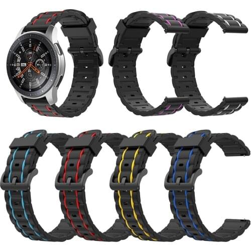 New silicone strap For Samsung Galaxy watch 46mm 42mm Wrist band Galaxy watch 3 gear S3 Galaxy Active 2 3 / Gear Sport watchband