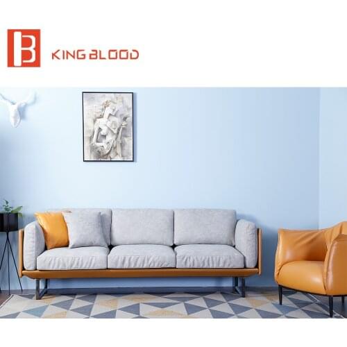 Luxury Modern Hotel Lobby Italy Nappa Leather Sofa Set Furniture for Sale