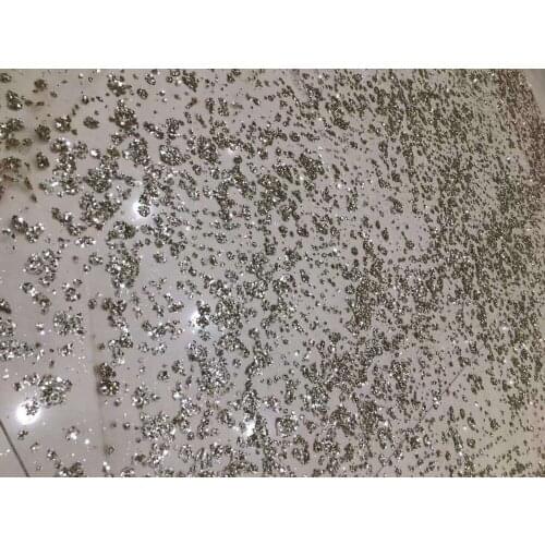 Special tulle mesh lace fabric SYJ-153 Fashion glued glitter lace for party dress