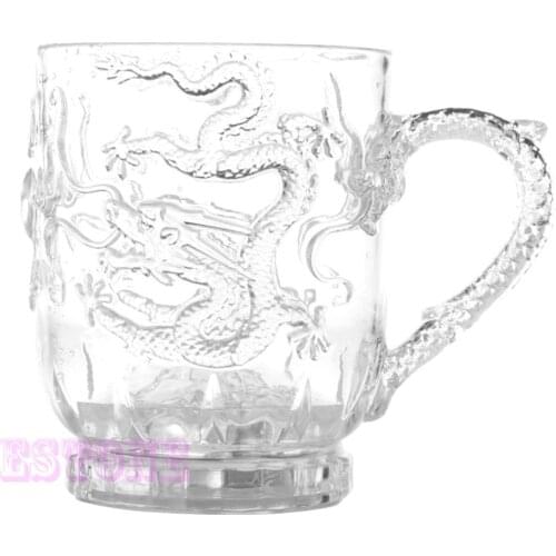 New LED Dragon Inductive Rainbow Color Flashing Light Glow Mugs Glasses Beer Cup