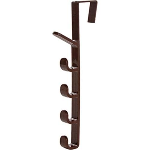 Rails Bedroom Door Hanger Clothes Hanging Rack Plastic Home Storage Organization Hooks Over The Door Purse Holder for Bags Towel