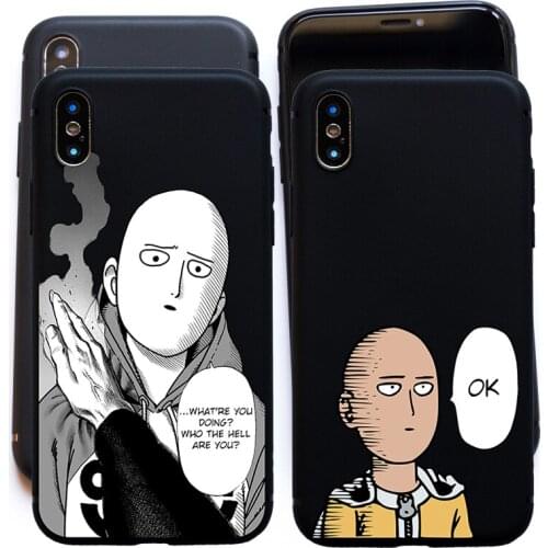 Japan Cartoon One Punch Man soft case for iphone 6s 6 Plus 5s SE Full Body coque For iphone 7 8 Plus X XS Max XR fundas