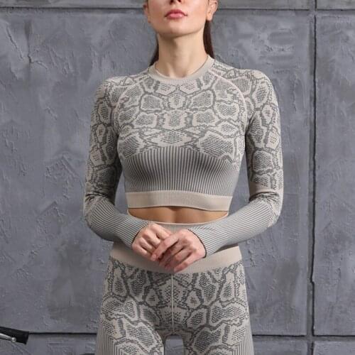2021 New Trendy Long-sleeved Sportswear Ladies High Elastic Self-cultivation Body Running Fitness Sports Yoga Wear