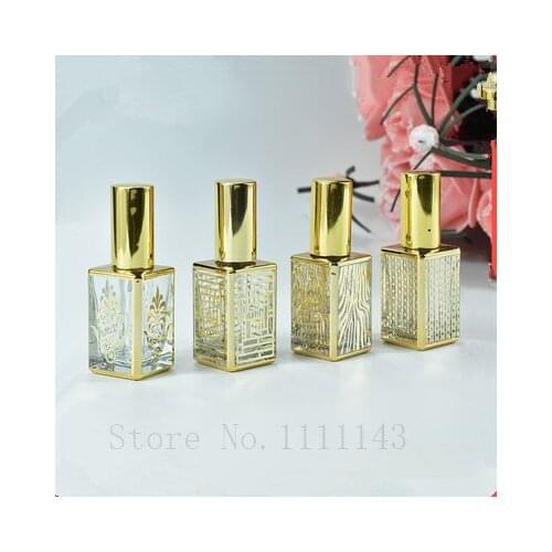 10/20/30pcs 12ml Square Perfume Bottles Travel Pocket Glass Spray Bottles Empty Bottles Mist Spray Bottle Dispenser Atomizer