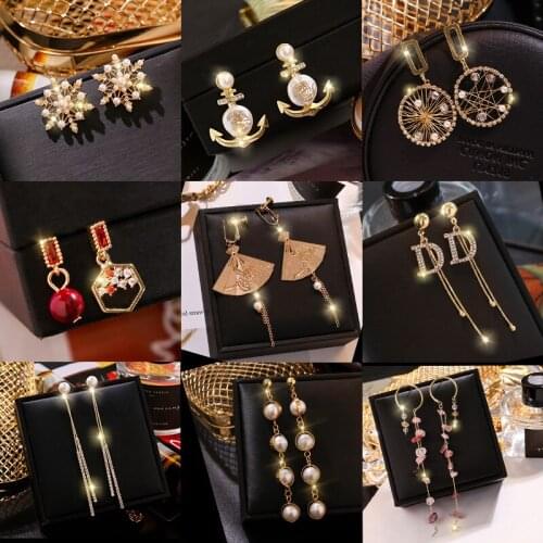 2020 New Womens Earrings Fashion Tassel luxury drop big earrings for women Girl statement party Jewelry Gifts Wholesale