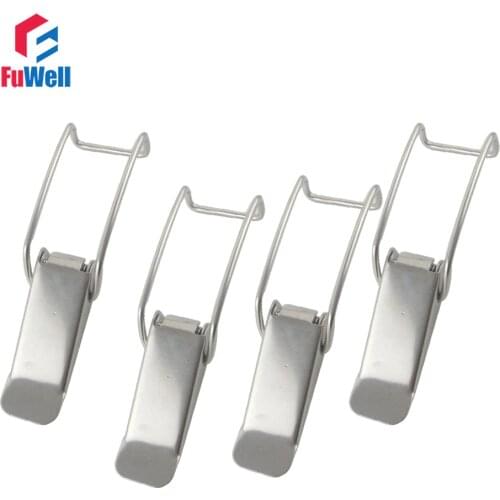 4pcs R111 201Stainless Steel Cabinet Box Buckle Toggle Latch Catch Spring Loaded Hasp