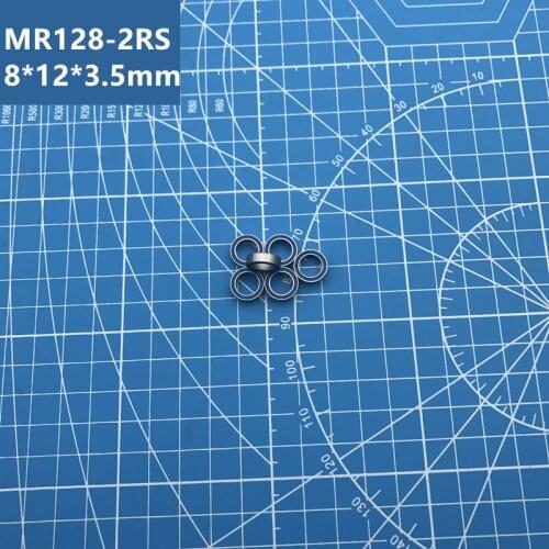 Free shipping high quality 10pcs MR128-2RS (BLUE ) 678-2RS MR128RS 678 deep groove ball bearing 8*12*3.5 mm miniature bearing