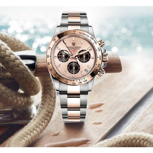 2021 New PAGANI DESIGN Original Sport Chronograph Mens Quartz watches Luxury Automatic Date Watch men Sapphire glass Japan VK63