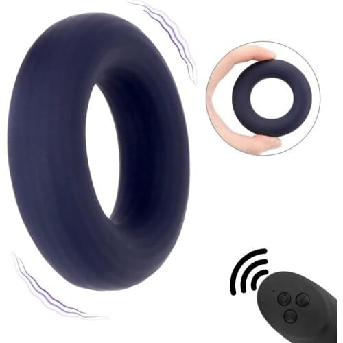10 Speeds Penis Cock Ring Vibrator Scrotal Binding Clitoris Stimulation Delay Ejaculation Erection Vibrating Ring
