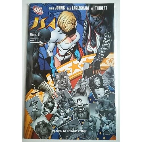 JSA No. 1, DC COMICS, EDITORIAL PLANETA - 2007, LA SOCIEDA DE LA JUSTICIA, 1ª Spanish edition, COMIC BOOK, author GEOFF JOHNS