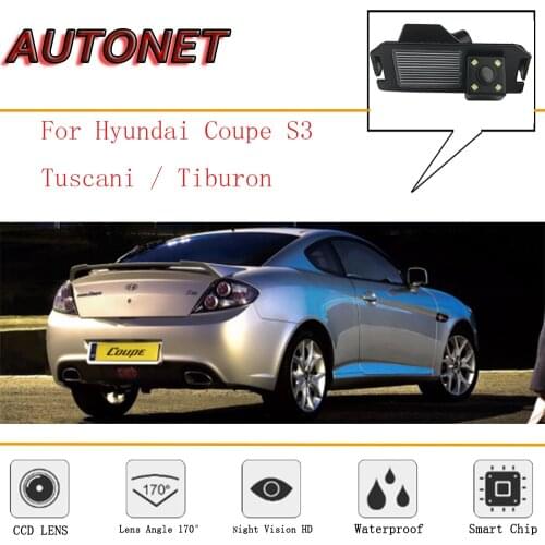 AUTONET Rear View camera For Hyundai Coupe S3/Tuscani/Tiburon 2002~2008/CCD/Night Vision/Reverse Camera/license plate camera