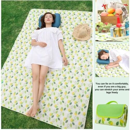 Picnic Mat Outdoor Blanket Oxford Cloth Camping Moistureproof Cushion Folding Beach Pad Washable Lawn Mat Outdoor Supplies