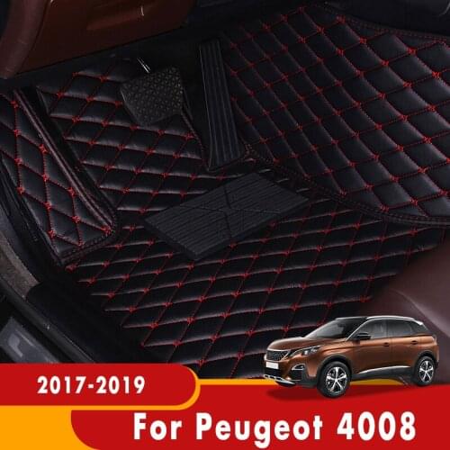 For Peugeot 4008 2017 2018 2019 Custom Carpets Covers Car Floor Mats Auto Accessories Interior Styling Automobiles Decor