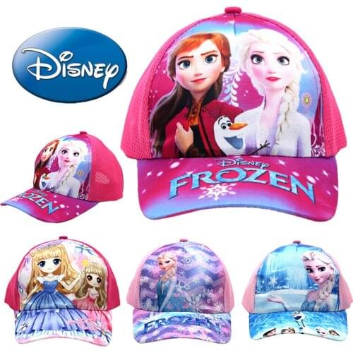 Disney Frozen Elsa Summer Baby Girls Hat Cute Cartoon Pattern Hat Baby Bowler Beach Sun Protect Caps Kid Hat Girls Shipping Free