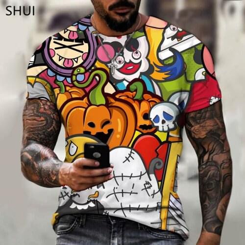 2021 New Abstract Large Size Loose 3D Printing Art Retro Style Fashion Mens Summer T-shirt Casual Fashion Maillot De Football