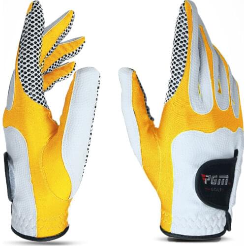 1Pcs Golf Gloves Mens Left Hand Soft Breathable Absorbent Microfiber Cloth With Anti-Slip Durable Sport Golf Gloves D0014