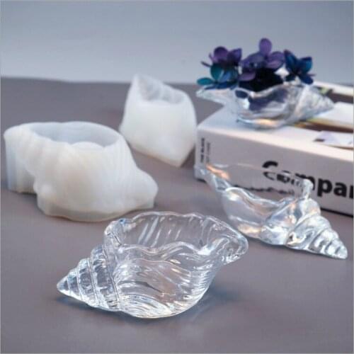 Diy Drop Plastic Mirror three-dimensional conch egg collection shell marine silicone mold
