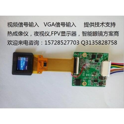 Full Color OLED Display 0.5 Inch AV/vga Signal Input Monocular FPV Video Glasses Display Viewfinder