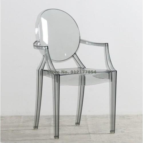 Nordic Transparent Chair Clothing Store Photograph Crystal Devil Ghost Elf Net Red European Dining Chair Plastic Acrylic