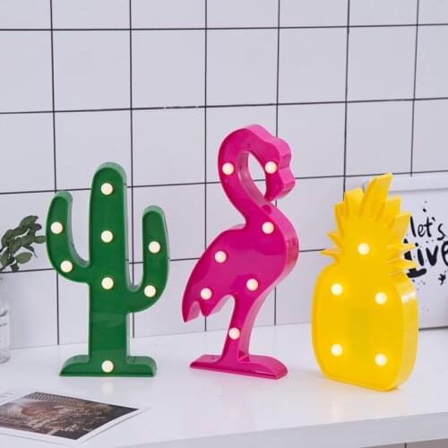 Flamingo Colorful Bird Night Stand Lighting Wedding Party Decor Events Accessories