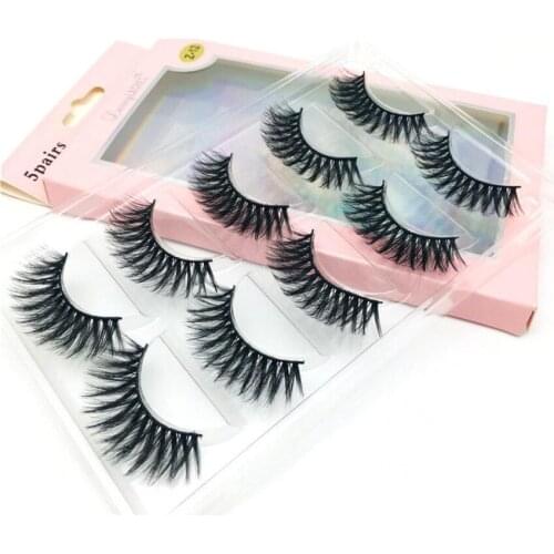 Leisurely Beauty 10 Pairs Cruelty Free Eyelashes 5 pairs pack 3d silk faux mink lashes eyelashes vendor