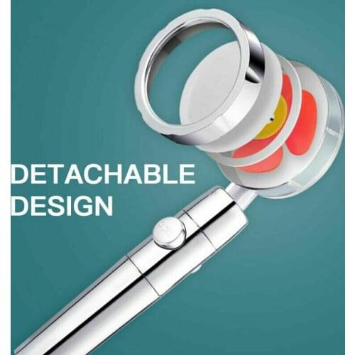 High Pressure Water Saving Spray Shower Head Hand-held Pressurized Massage Shower Head 360 Rotated Rainfall Shower Head Bathroom