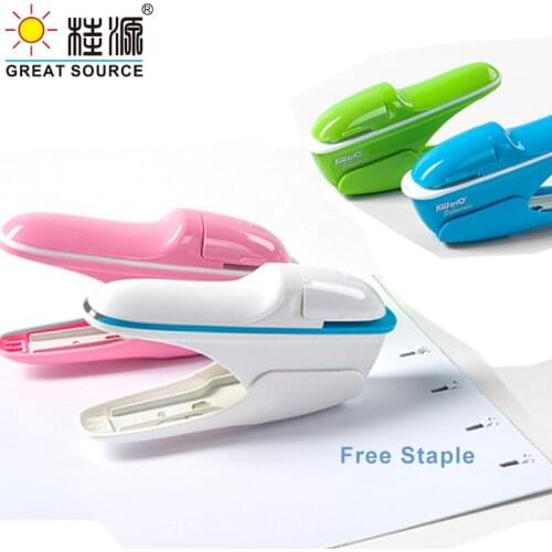 Manual Metal Stapler Staple-Free Stapler Safety Staple Less Than 8 Sheets Environment Friendly