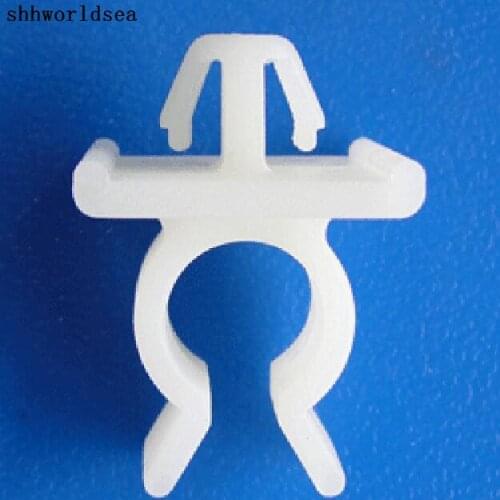 Shhworldsea 100pcs Nylon Beige Hood Prop Rod Clip Holds 10mm Prop Rod For Nissan 24220-89986