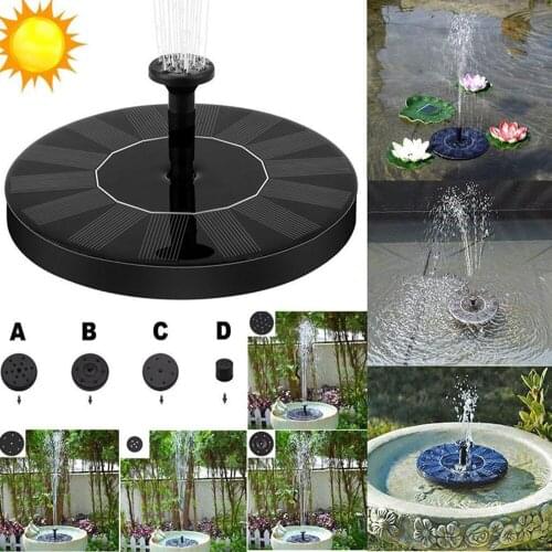 Solar Fountain Pump Garden Floating Fountain Bird Bath Water Pump for Garden Patio Pond and Pool Aquarium Pond Garden Decoration