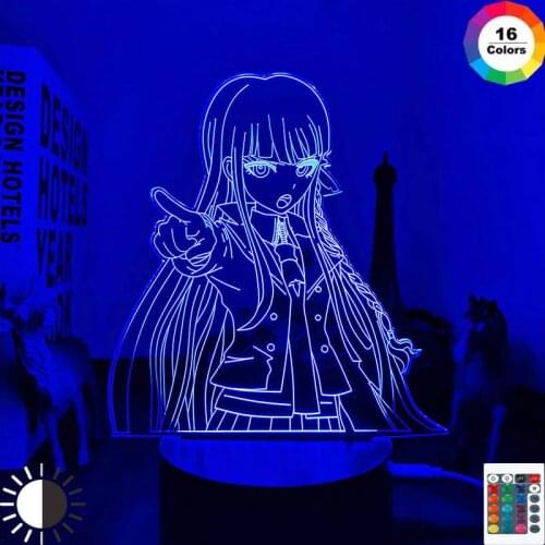 Danganronpa Kyoko Kirigiri Led Night Light Lamp for Room Decor Kids Child Gift Danganronpa Acrylic Desk Lamp Kyoko Kirigiri