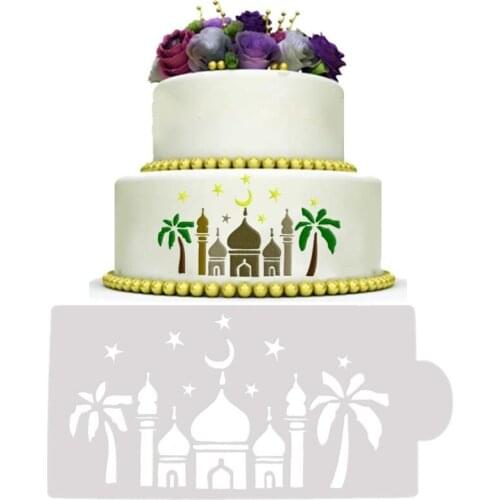 New Castle Cake Stencils Cupcake Sugarcraft Decoration Mould Baking Tool Printing mould Kitchen Accessories Coffee tools