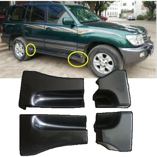 4PCS Side pedal Running Board Protection cap For Toyota Land Cruiser 4700 LC100 4500