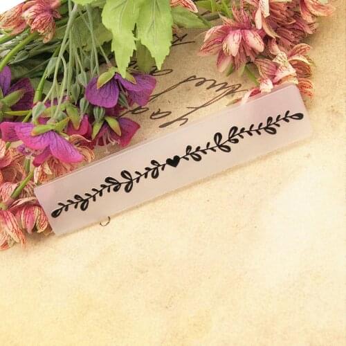 15x3cm plastic Branch love craft card making paper card album wedding decoration clip Embossing folders