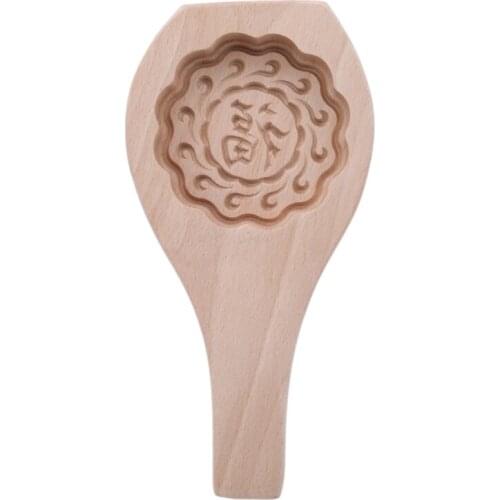 1 Pc Wood Mooncake Baking Mold Cookies Mold 3D Flower Fondant Mooncake Tools Mooncake Decorating Kitchen Accessories