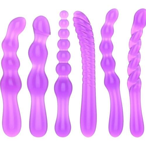 2020 Soft Jelly Anal Dildo Anal Plug Beads Butt Plug G-spot Prostate Massager Sex Toys For Woman Men Gay Erotic Products
