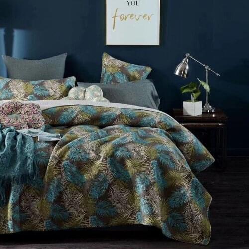 CHAUSUB Bedspreads Quilt Set 3pcs Cotton Quilts For Double Bed Quilted Bed Cover Sheets Coverlet King Queen Size Summer Blanket