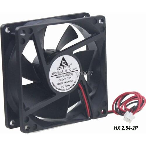 5 PCS LOT Gdstime DC 24V 2P 80mm 8cm 80x25mm Ventilation Cooling Cooler Fan
