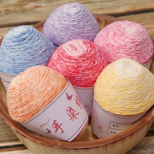 50g/Ball Combed Soft Milk Cotton Acrylic Blended Yarn For Baby Hand Knitting Crochet Yarn for DIY Sweater Sock Scarf Hat