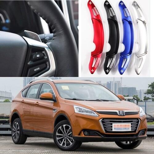 Car Accessories Aluminum Steering Paddle Shifter Extension For LUXGEN U6 2014-2017 Car-styling