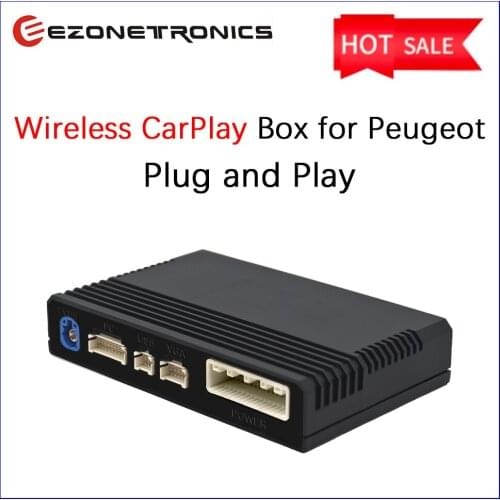Wireless CarPlay Android Auto Interface MuItimedia Retrofit Kit for Peugeot Can Use Perfect Key Voice Knob Control Original Car